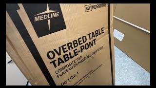 Overbed table assembly [upl. by Eilak]