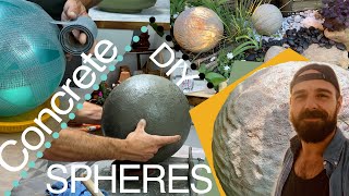 Concrete Sphere Tutorial  GARDEN  DECOR  DIY [upl. by Eetnuahs148]