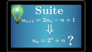 suite • De la formule de récurrence lexplicite • Un12Unn1 ➔ Un2nn • Première S ES STI [upl. by Leciram]