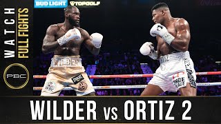 Wilder vs Ortiz 2 FULL FIGHT November 23 2019 [upl. by Aicenet]