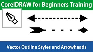 CorelDRAW Vector Outline Styles and Arrowheads tutorial [upl. by Talbott]