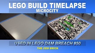 LEGO Build Timelapse  Building the MicroCity from Dam Breach 50 [upl. by Seana]