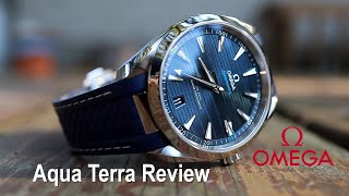 OMEGA Aqua Terra 41mm blue Review  The Perfect Summer Luxury Watch [upl. by Weaks]