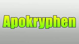 Apokryphen [upl. by Brande]