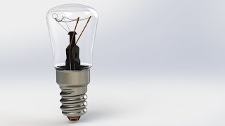 SolidWorks Advanced Tutorial 347  E14 light bulb [upl. by Eylloh]