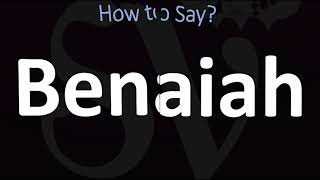 How to Pronounce Benaiah BIBLE [upl. by Leggat975]