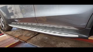 mercedes glc fitting side step 4K [upl. by Oicnanev]