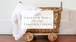 10 Creative Ways to Use Vintage Linens [upl. by Patrizius]