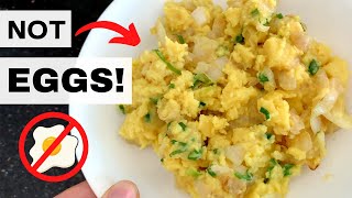 VEGAN quotScrambled Eggsquot No Tofu  Vegan Egg Substitute [upl. by Akeihsat]