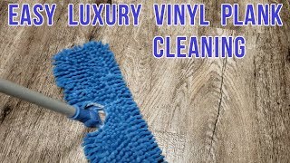 HOW TO CLEAN LUXURY VINYL PLANK FLOORING  FAST amp EASY [upl. by Danforth]