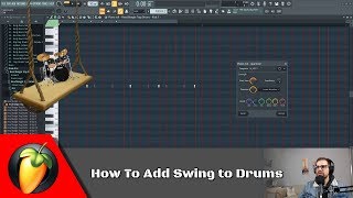 How To Add Swing To Drums  FL Studio Tutorial [upl. by Ferrick]