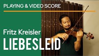 Fritz Kreisler  Liebesleid quotLoves Sorrowquot Violin and Piano  performance video score sheet music [upl. by Vitoria]