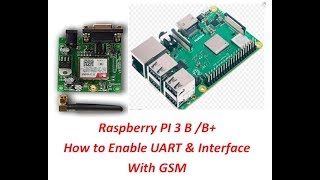 Raspberry PI 3 B  B How to Enable UART amp interface with GSM [upl. by Aphra697]