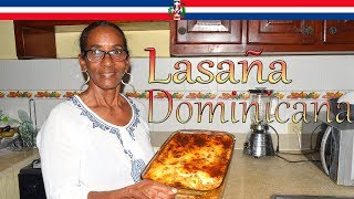 Receta Lasaña Estilo Dominicana  Cocinando con Yolanda [upl. by Faxon]