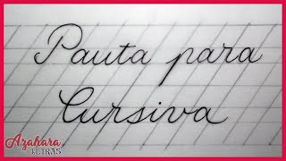 Pauta para caligrafía cursiva [upl. by Ayouqat]