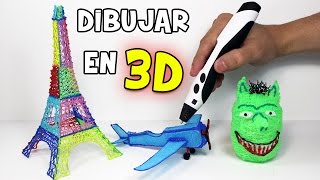 Como dibujar en 3D con un Lápiz 3D  Impresora 3D [upl. by Scuram]