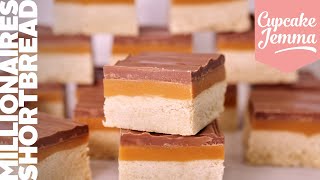 Millionaires Shortbread Recipe amp Tutorial  Layers of WIN  Cupcake Jemma [upl. by Zerlina]