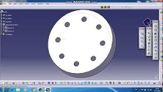 Catia  Circular pattern tutorial [upl. by Ahsaf267]