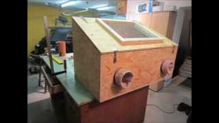 Sandstrahlkabine selber bauen  How to build a sandblasting box [upl. by Adirehs]