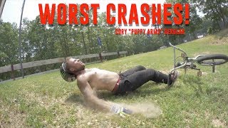 NEVER BEFORE SEEN BMX CRASHES [upl. by Ahsaekal]