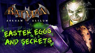 Batman Arkham Asylum  Easter Eggs and Secrets [upl. by Nnaed]