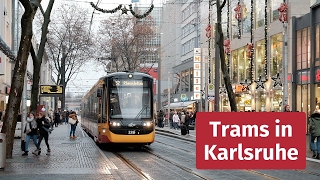 Tram and Light Rail in Karlsruhe Germany [upl. by Nicky606]