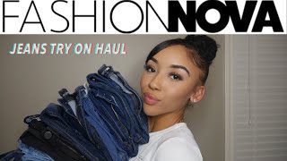 FASHION NOVA JEANS TRY ON HAUL  THE PERFECT JEANS FOR SPRING 2020 [upl. by Hayott799]