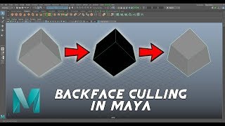 Backface Culling in Maya 2018 [upl. by Hardej288]