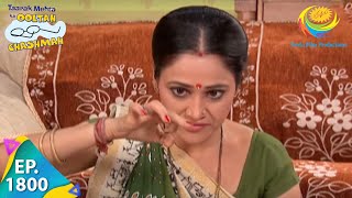 Taarak Mehta Ka Ooltah Chashmah  Episode 1800  Full Episode [upl. by Rosenbaum937]