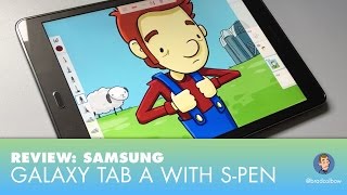 Drawing on the Samsung Galaxy Tab A with S pen  A Review [upl. by Truc98]