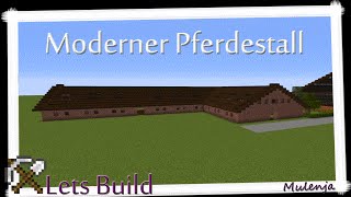 Minecraft  Moderner Pferdestall  Lets Build [upl. by Idnor]