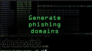 Generate Phishing Domains Easily with Dnstwist Tutorial [upl. by Asiat]