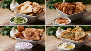 Pita Chips 4 Ways [upl. by Marsden395]