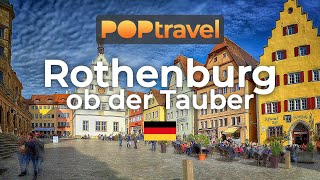 Walking in ROTHENBURG OB DER TAUBER  Germany 🇩🇪 4K 60fps UHD [upl. by Aicelef]