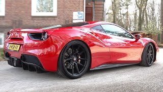 NOVITEC Ferrari 488 GTB  Lovely Exhaust Sounds Revs Accelerations [upl. by Carr717]