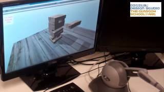 Haptic demo in Unity using OpenHaptics with Phantom Omni [upl. by Lap]