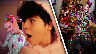 JOJO SIWA STOLE MY CHRISTMAS PRESENTS ON CAMERA SHE STOLE CHRISTMAS [upl. by Eidassac149]