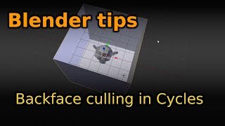 Backface culling in Cycles Render [upl. by Amanda]