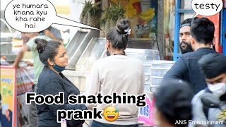 Food Snatching Prank  INDIAS number 1 ghost prank channel  pranks in INDIA 2021 [upl. by Notlit662]