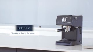 DeLonghi ECP3121 Traditional Pump Espresso Machine  Black [upl. by Notseh]