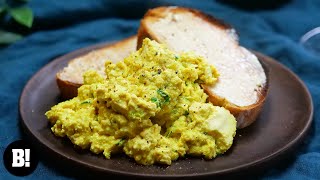 Vegan Scrambled Eggs 🍳 [upl. by Gayner]