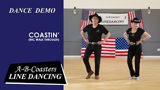 COASTIN  Line Dance Demo amp Walk Through [upl. by Ecertal999]