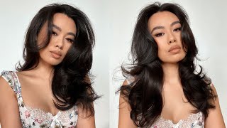 HOT ROLLERS TUTORIAL  Voluminous Bouncy Hair [upl. by Moyers]