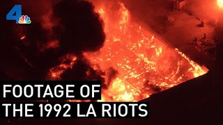 Raw Footage of the 1992 LA Riots  From the Archives  NBCLA [upl. by Libbna]