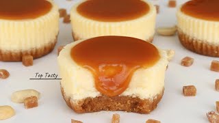 MINI CARAMEL CHEESECAKE RECIPE  So Simple Way To Make The Perfect Cheesecake  Top Tasty Recipes [upl. by Lief]