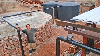 Installing a Massive Rainwater Harvesting System from Start to Finish [upl. by Yssep]