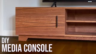 MidCentury Modern TV Stand  DIY Woodworking [upl. by Nostets]