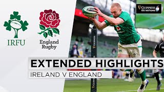 Ireland v England  EXTENDED Highlights  Victory in Standers Last Test  2021 Guinness Six Nations [upl. by Anekam478]