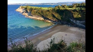 Spain Santander walking tour city beach food Centro Botin GoPro HD [upl. by Higginbotham]