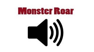 Monster Roar sound effect deleted [upl. by Renee]